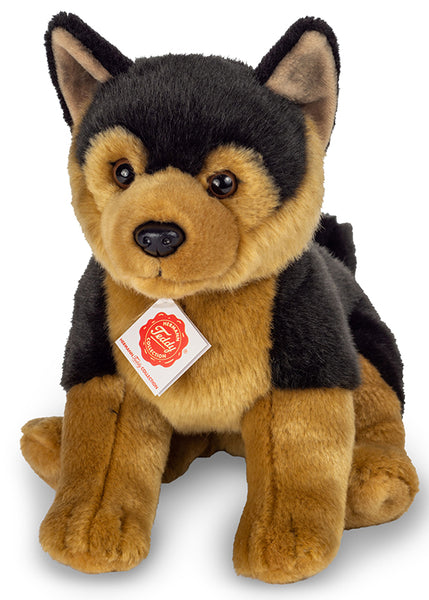 Black german shepherd plush toy online