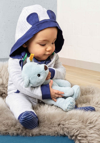 Baby's first bear blue top