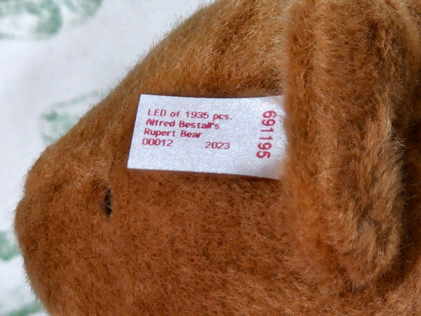 From The Steiff Archive: Alfred Bestall's Rupert Bear - 28cm - Number 12