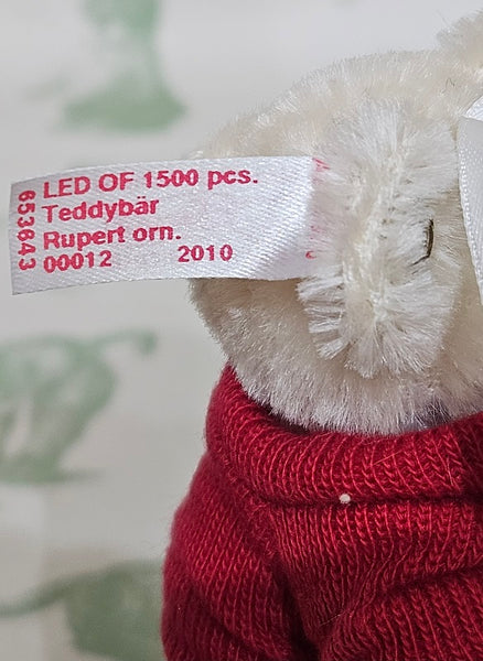 From The Steiff Archive: Rupert Bear Ornament - 10cm - Number 12