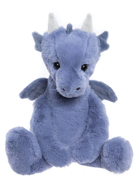 Denim Blue Draco Dragon by Charlie Bears - 34cm