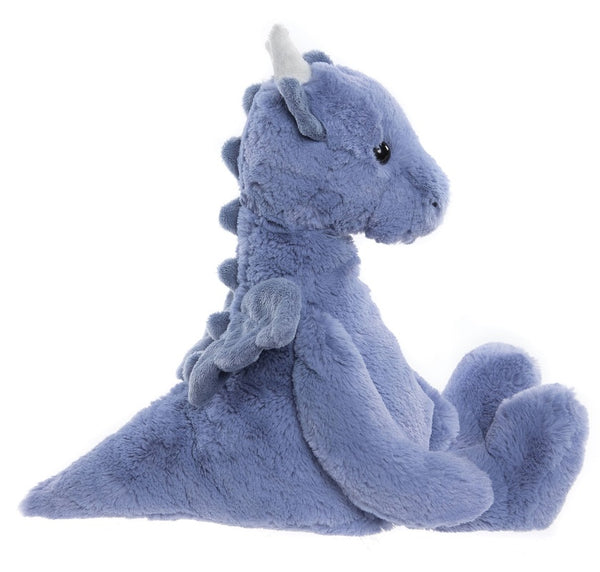 Denim Blue Draco Dragon by Charlie Bears - 34cm