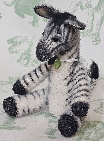 Zane Zebra by Lynne Farmer - 16cm