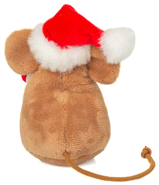 Christmas Mouse with Candy Cane by Teddy Hermann - 11cm