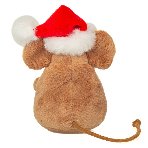 Christmas Mouse with Wreath by Teddy Hermann - 11cm