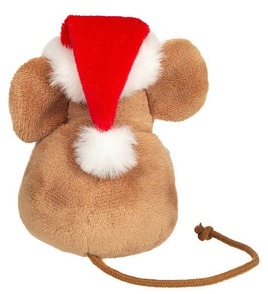 Christmas Mouse with Xmas Tree by Teddy Hermann - 11cm
