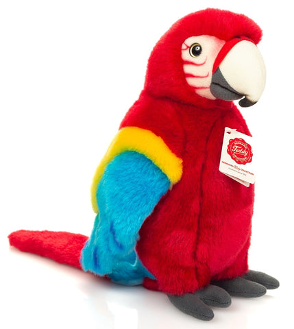 Scarlet Macaw by Teddy Hermann - 27cm