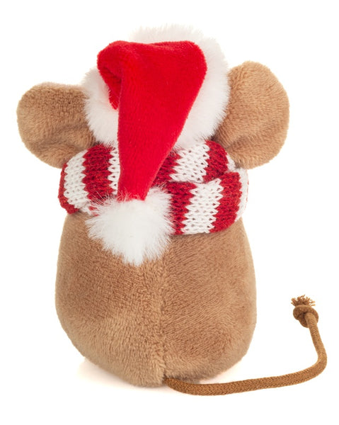 Christmas Mouse with Scarf by Teddy Hermann - 11cm