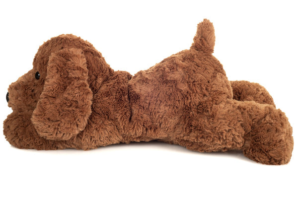Lying Brown Dog by Teddy Hermann - 40cm