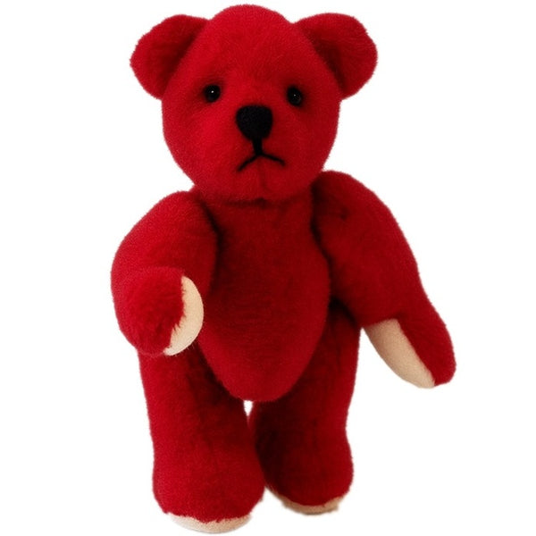 Miniature Teddy Bear by Teddy Hermann - 5.5cm, dark red