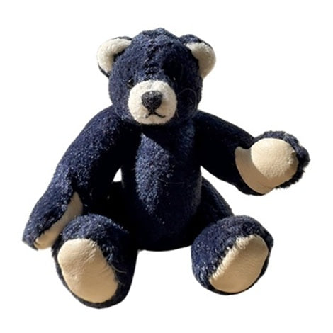 Miniature Teddy Bear by Teddy Hermann - 6cm, midnight blue