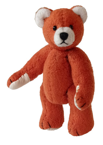 Miniature Teddy Bear by Teddy Hermann - 6cm, terracotta