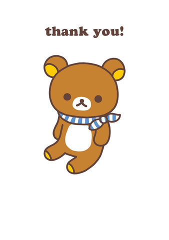 Rilakkuma greeting card by Hype