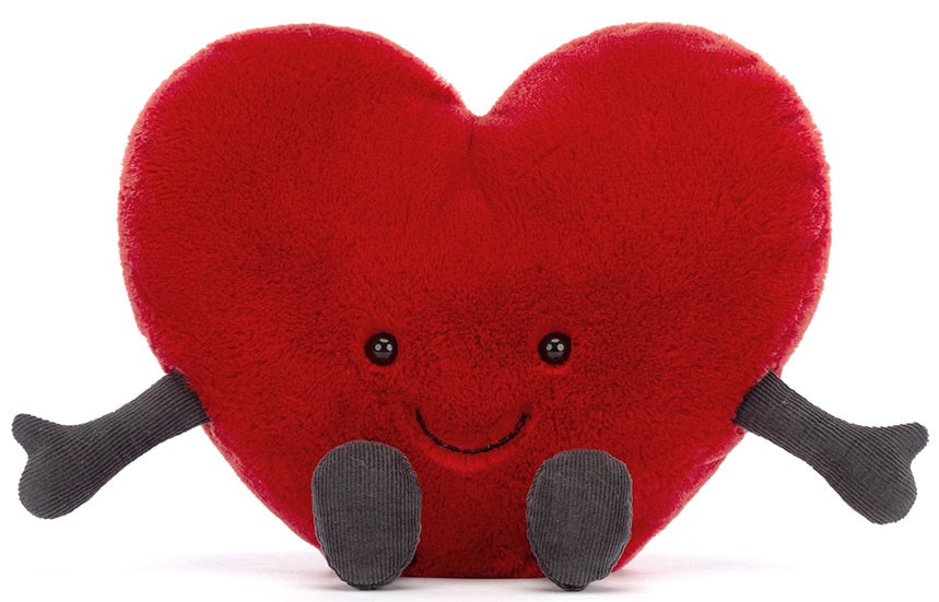 Amuseable Red Heart - Large by Jellycat - The Bear Garden
