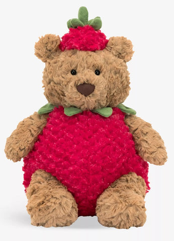 Bartholomew Bear Strawberry by Jellycat