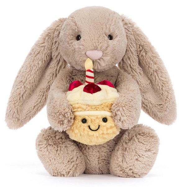 Bashful Beige Bunny 'Birthday' by Jellycat