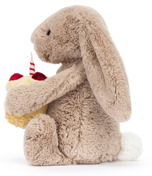 Bashful Beige Bunny 'Birthday' by Jellycat