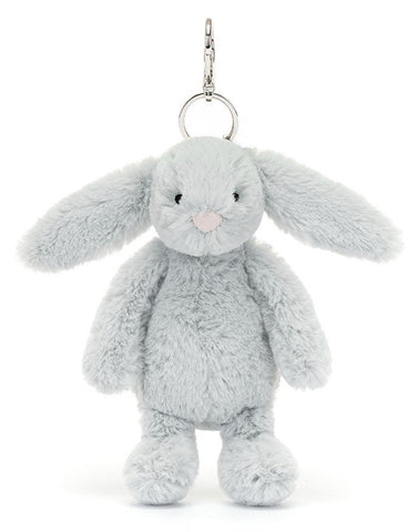 Bashful Silver Bunny Bag Charm by Jellycat
