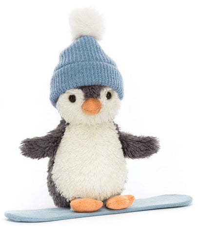 Peanut Penguin Snowboarding by Jellycat