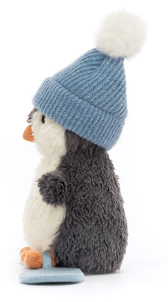 Peanut Penguin Snowboarding by Jellycat