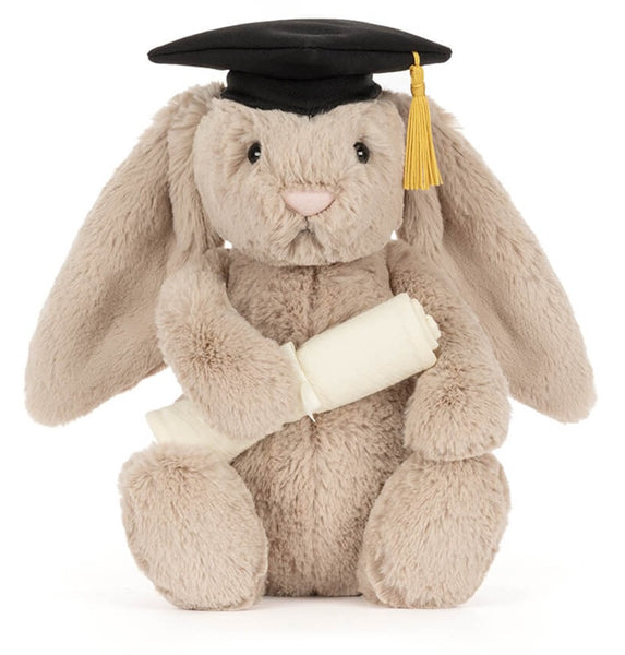 Bashful Beige Bunny 'Graduation' by Jellycat