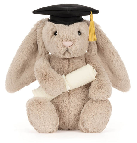 Bashful Beige Bunny 'Graduation' by Jellycat