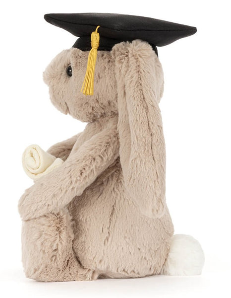 Bashful Beige Bunny 'Graduation' by Jellycat