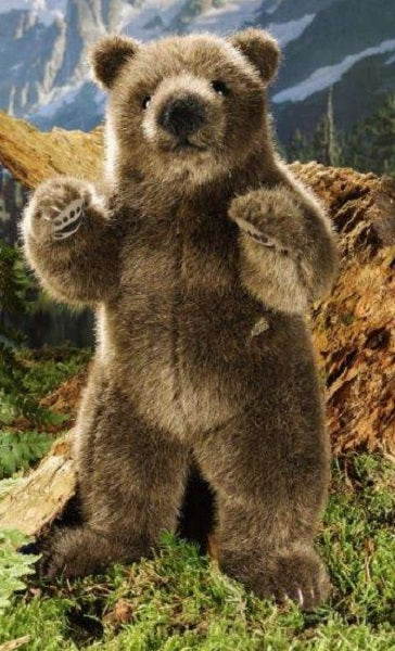 Standing Brown Bear by Kosen - 30cm