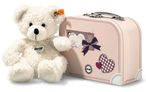 Lotte Teddy Bear in pink suitcase by Steiff - 28cm