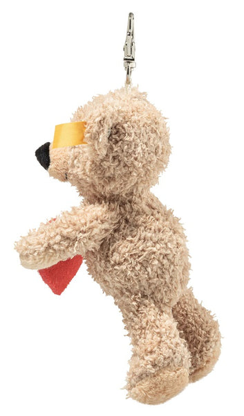 Fynn Teddy Bear With Heart Keyring by Steiff - 12cm