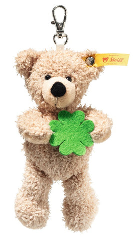 "Good Luck" Fynn Teddy Bear Keyring by Steiff - 12cm