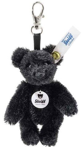 Black Teddy Bear Keyring by Steiff - 8cm