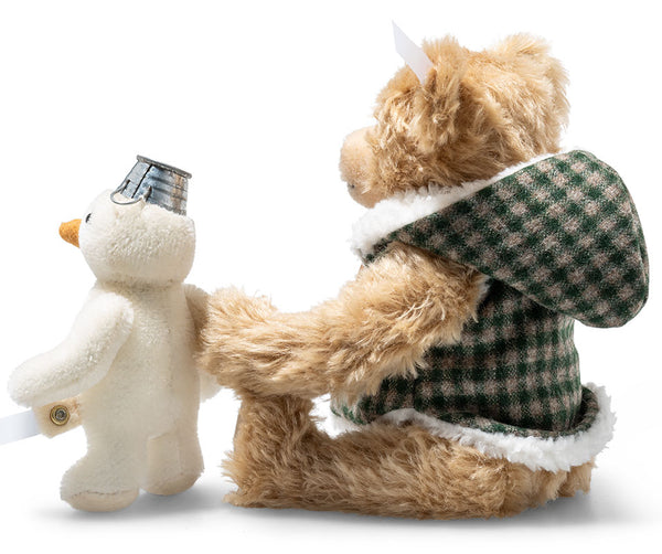 Teddy Bear With Snowman by Steiff - 23cm & 12cm