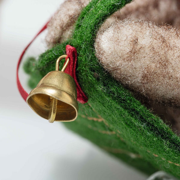 Mama Bear with Child on Holly Express by Steiff - 23cm & 12cm