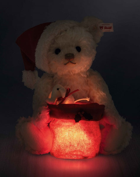 Santa Teddy Bear with Light by Steiff - 29cm