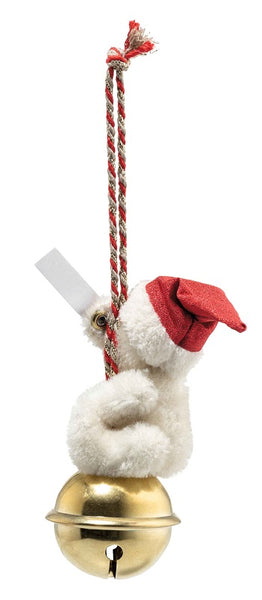Teddy Bear on Bell Ornament by Steiff - 10cm