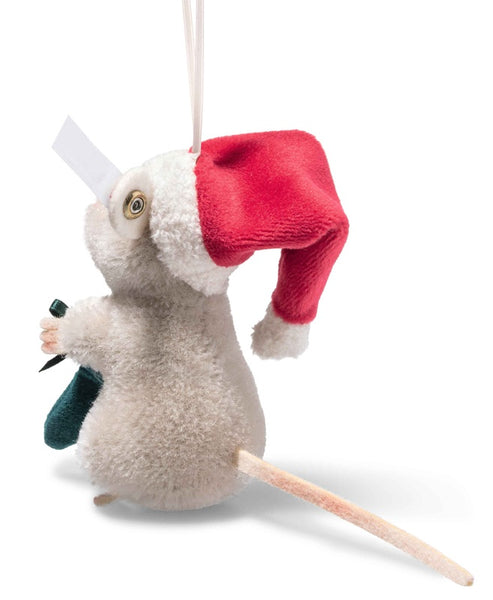 ADVANCE ORDER - Christmas Mouse Ornament by Steiff - 8cm