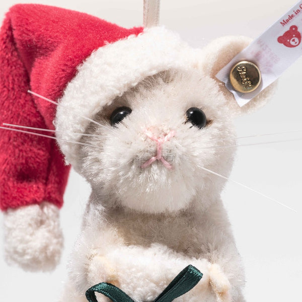 ADVANCE ORDER - Christmas Mouse Ornament by Steiff - 8cm