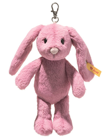 Hoppie Bunny Keyring by Steiff - 16cm, tulip pink