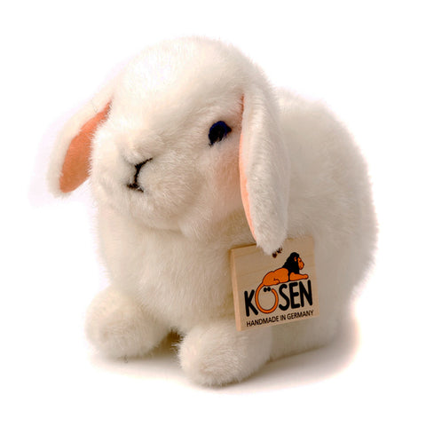 Young Dwarf Lop Rabbit by Kosen - 18cm, white