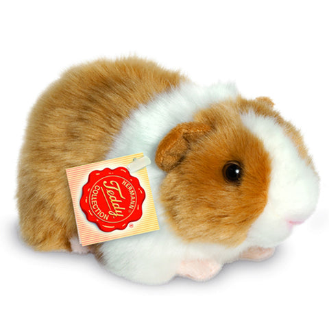 Brown and White Guinea Pig by Teddy Hermann - 20cm