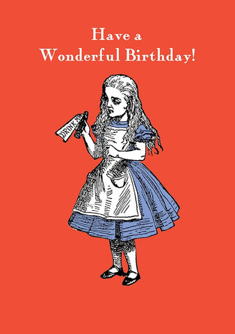 Alice in Wonderland greeting card by Hype
