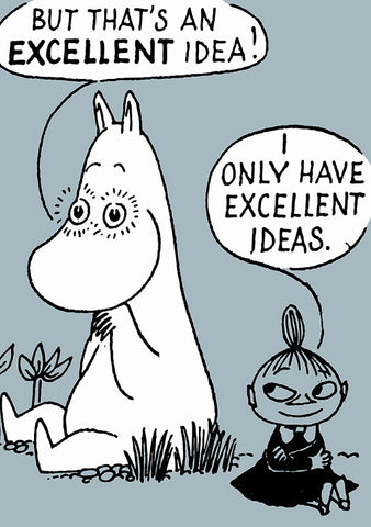 Moomin greeting card by Hype