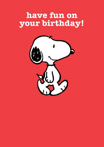 Snoopy greeting card by Hype