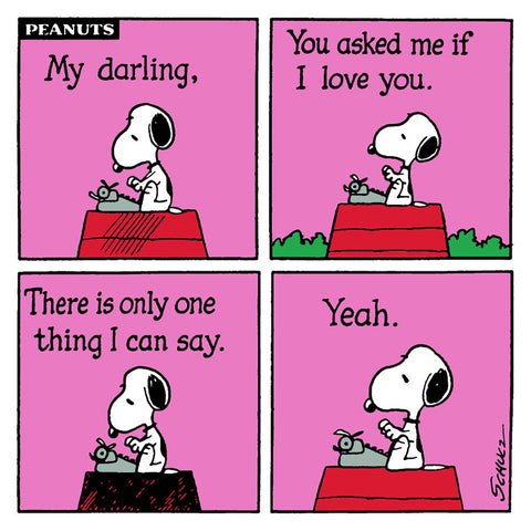 Snoopy greeting card by Hype