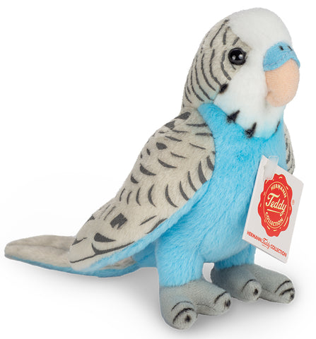 Budgerigar, blue by Teddy Hermann - 13cm