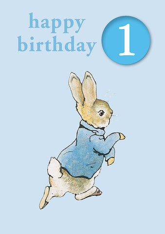 Beatrix Potter greeting card with pin badge by Hype