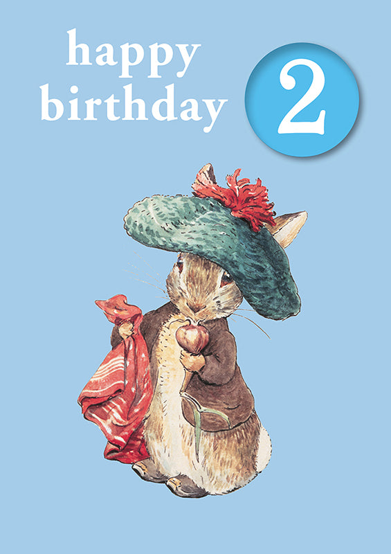 Beatrix Potter greeting card with pin badge by Hype The Bear Garden