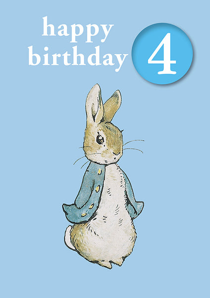 Beatrix Potter greeting card with pin badge by Hype