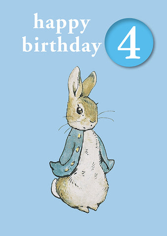 Beatrix Potter greeting card with pin badge by Hype